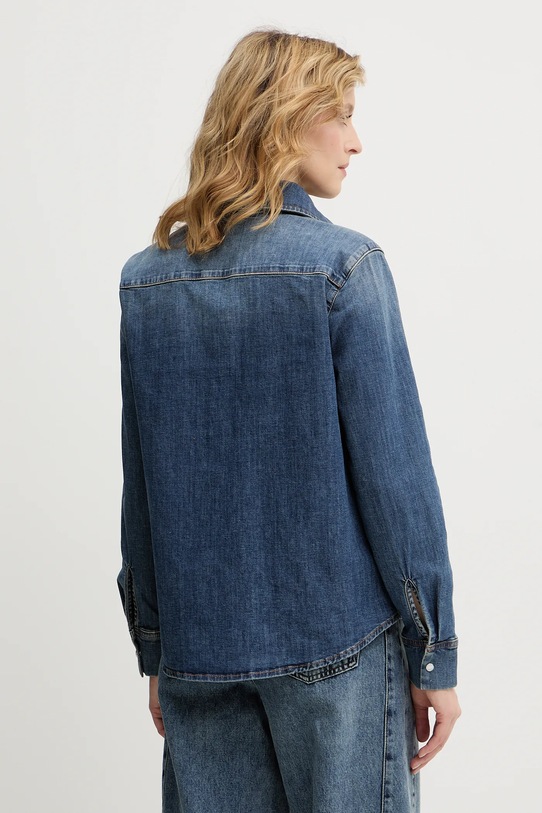 Odzież OUI koszula jeansowa 96069 granatowy