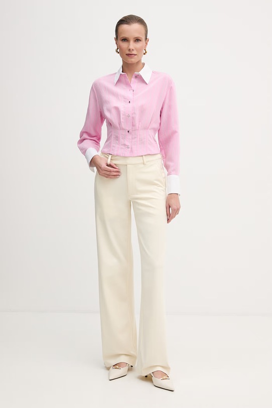 Morgan koszula CLICK.F różowy SS26