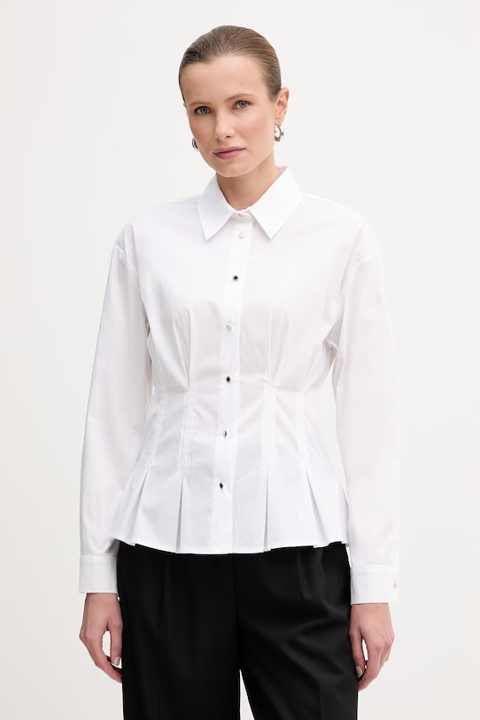 Morgan koszula z elastanem biały CORSET