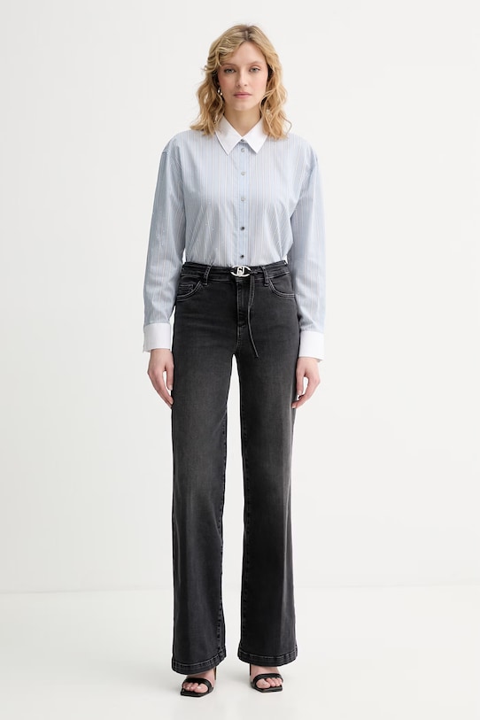 Morgan koszula damska z wiskozy CREME.F niebieski SS26