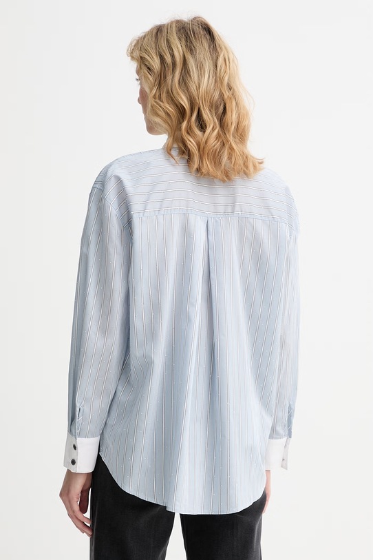 Odzież Morgan koszula damska z wiskozy CREME.F niebieski