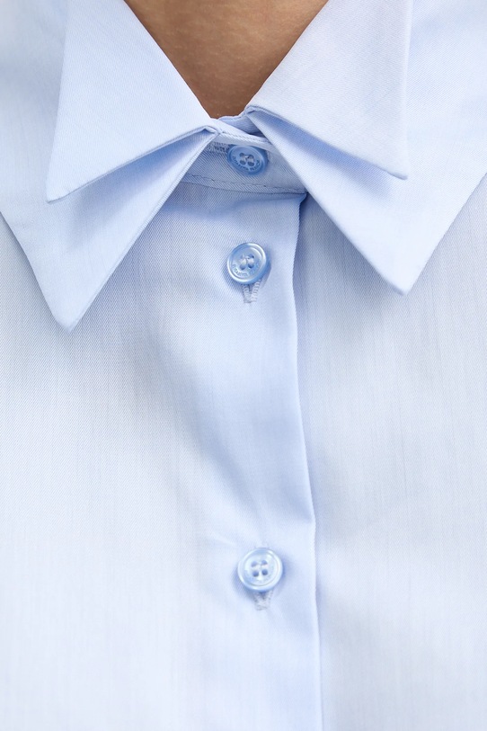 Elisabetta Franchi bluzka bawełniana CA12161E2 niebieski