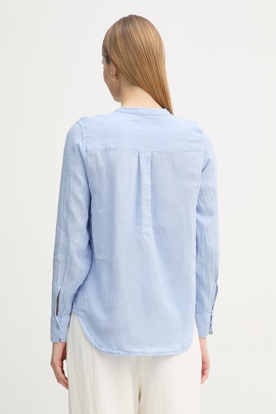 Odzież Mos Mosh koszula damska lniana Artina 178000. niebieski