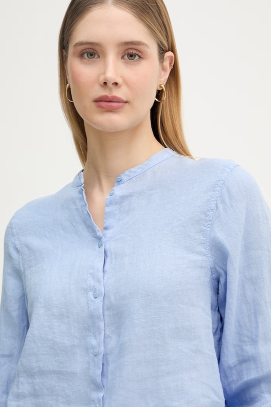 Mos Mosh košeľa dámska ľanová Artina modrá 178000.