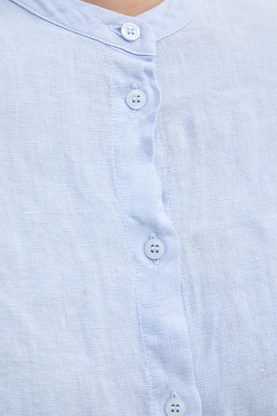 Mos Mosh koszula damska lniana Artina 178000. niebieski