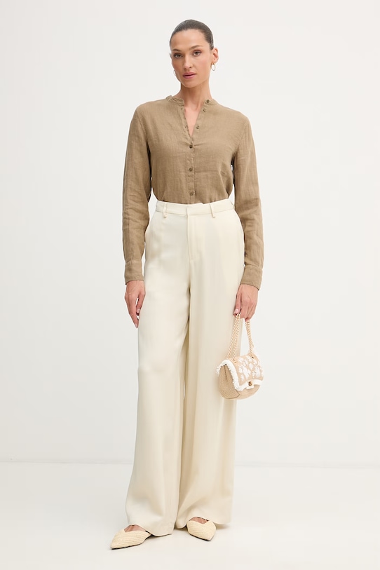 Mos Mosh koszula damska lniana Artina 178000. brązowy SS26