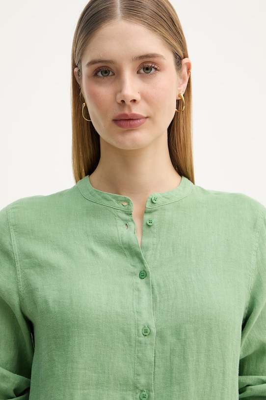 Mos Mosh рубашка для женщин из льна Artina зелёный 178000.