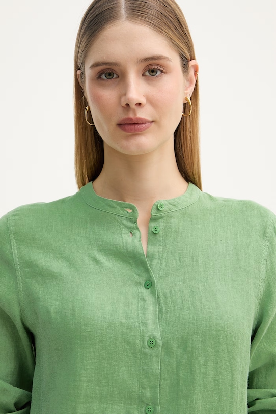Mos Mosh cămașă pentru femei, din in Artina verde 178000.