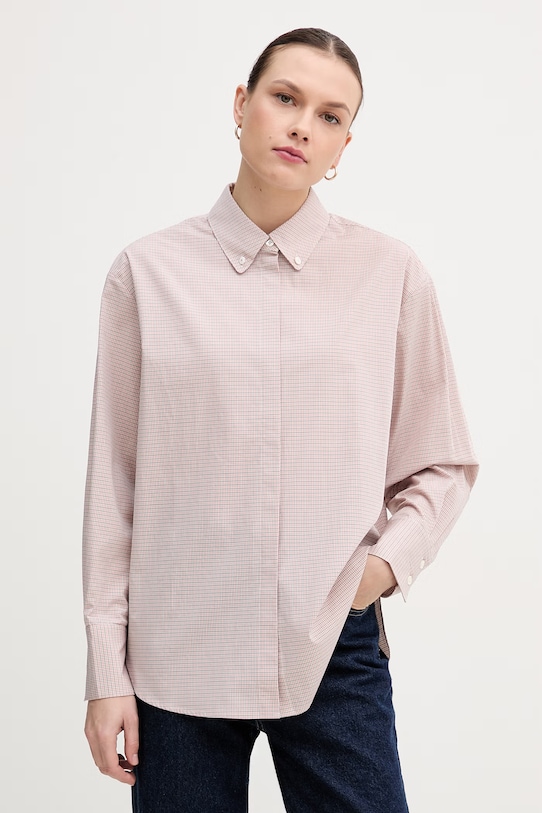 Mos Mosh koszula bawełniana Britze wzorzyste różowy 176890