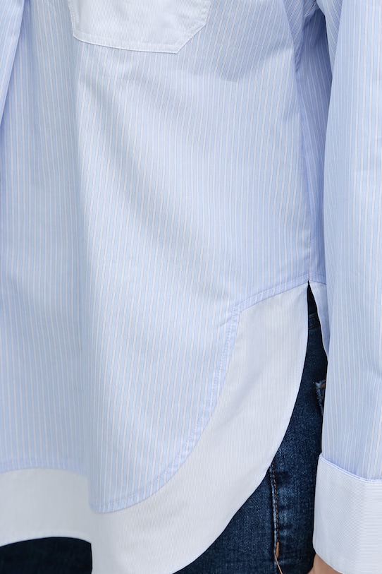 Mos Mosh košilová halenka dámská bavlněná Bronwyn 178040 modrá