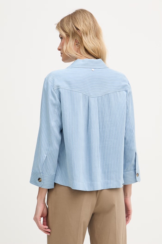 Odzież Mos Mosh koszula damska z lyocellu Celina 176580 niebieski