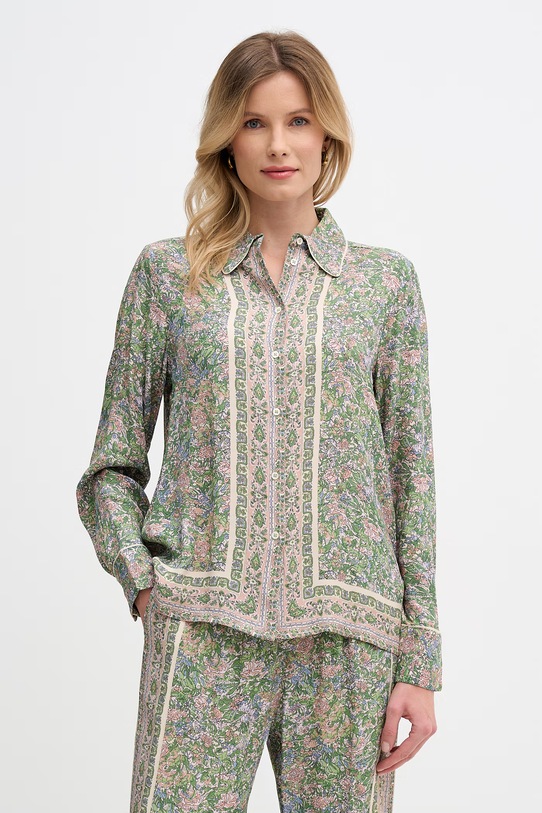 Mos Mosh koszula damska z wiskozy Kana zielony 177380