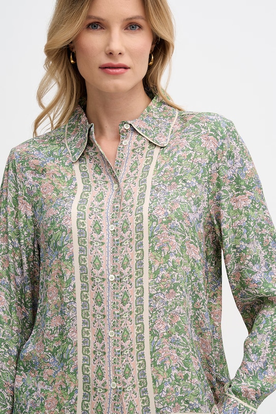 Mos Mosh koszula damska z wiskozy Kana zielony 177380