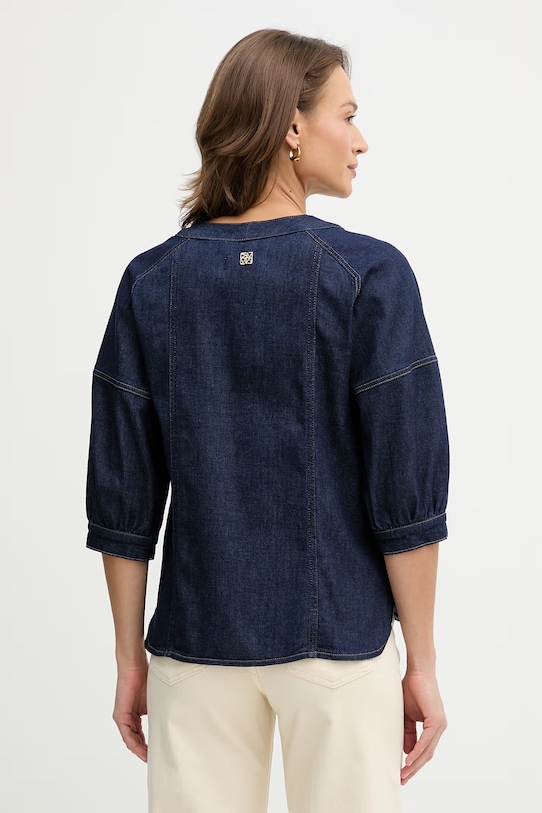 Odzież Mos Mosh koszula jeansowa Bari 178490 granatowy