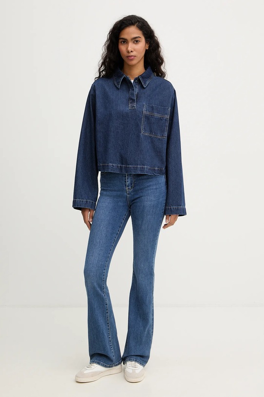 Marc O'Polo bluzka jeansowa 5000007937 granatowy SS26