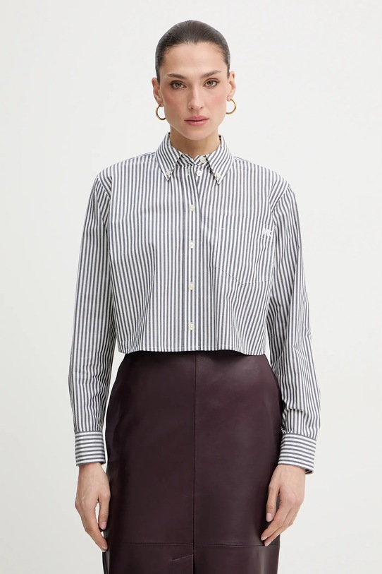 MICHAEL Michael Kors koszula bawełniana klasyczny czarny MR640XNKLV