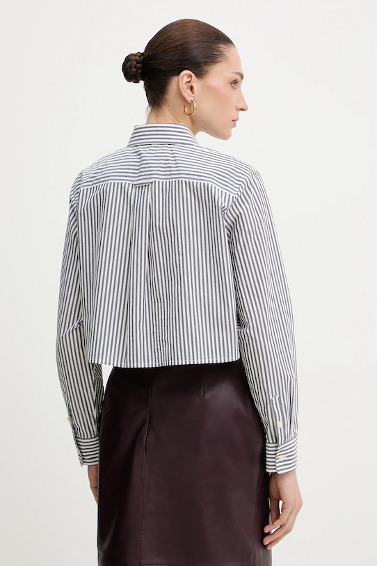 Odzież MICHAEL Michael Kors koszula bawełniana MR640XNKLV czarny