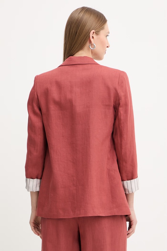 Odzież Marella marynarka lniana SAUNA 2613041074200 czerwony