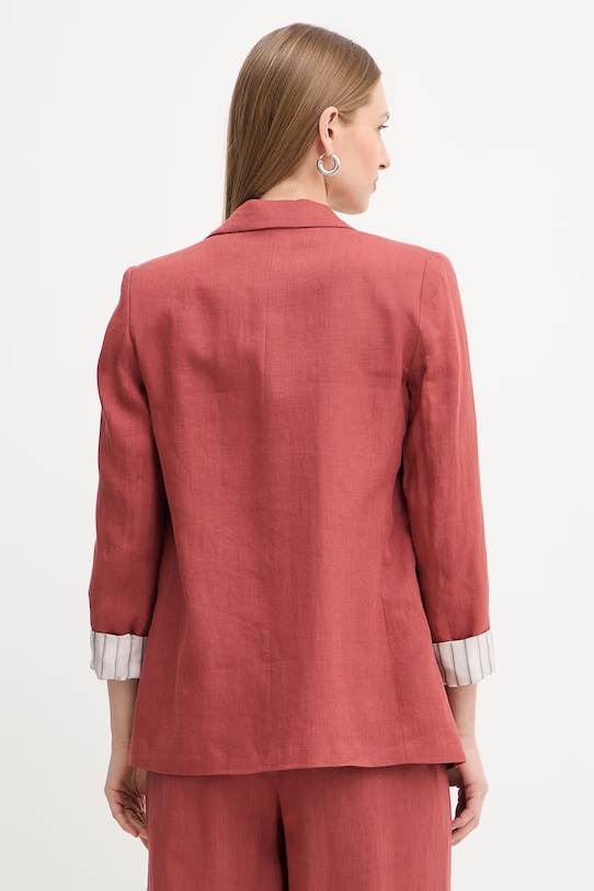 Дрехи Ленено сако Marella SAUNA 2613041074200 червен