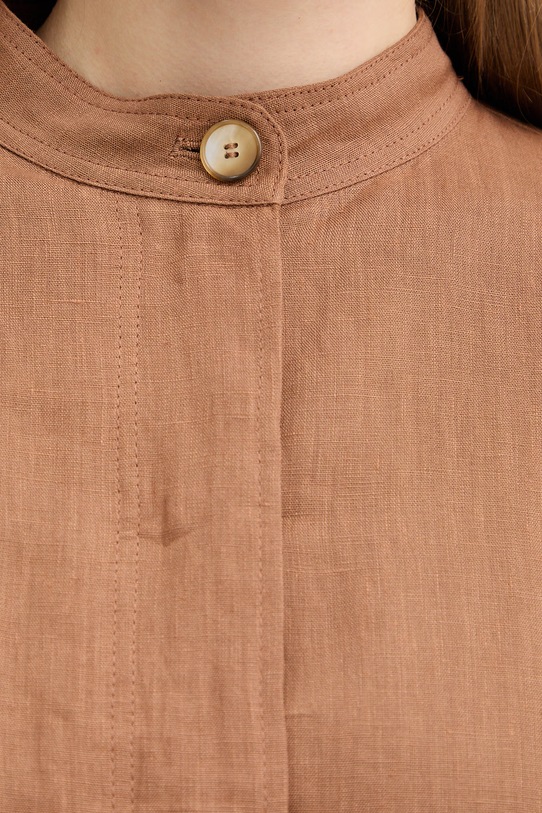 Marella koszula lniana CALIBRI 2613041184200 brązowy