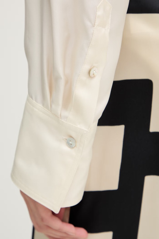 Marella koszula jedwabna MLMFARO 2613111035200 beżowy