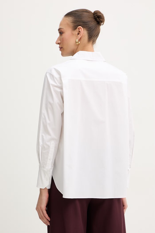 Odzież Marella koszula bawełniana FALESIA 2613111071200 beżowy