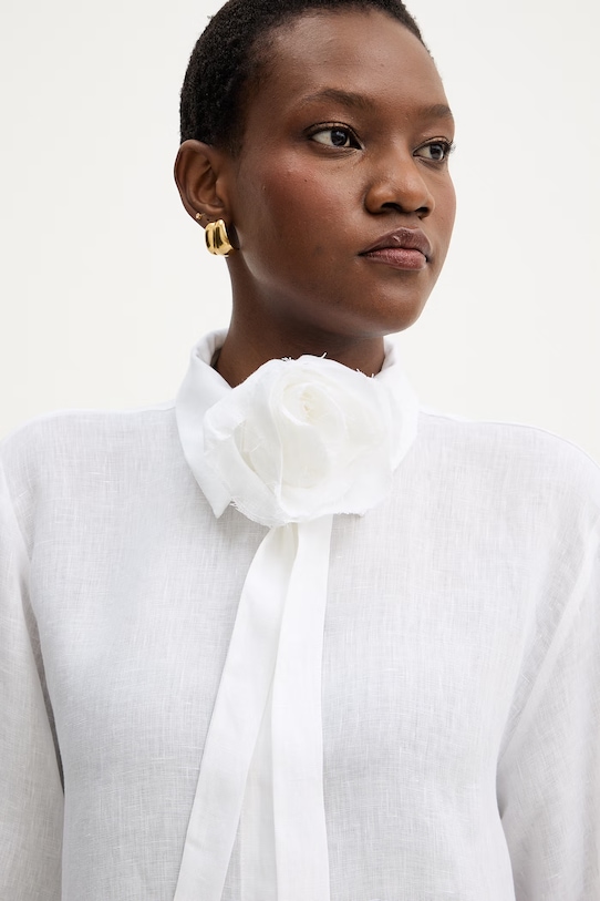 Ľanová košeľa Marella EDITORE 2613111084200 béžová