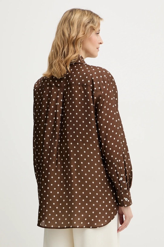 Odzież Marella koszula jedwabna ANGIO 2613111104200 brązowy