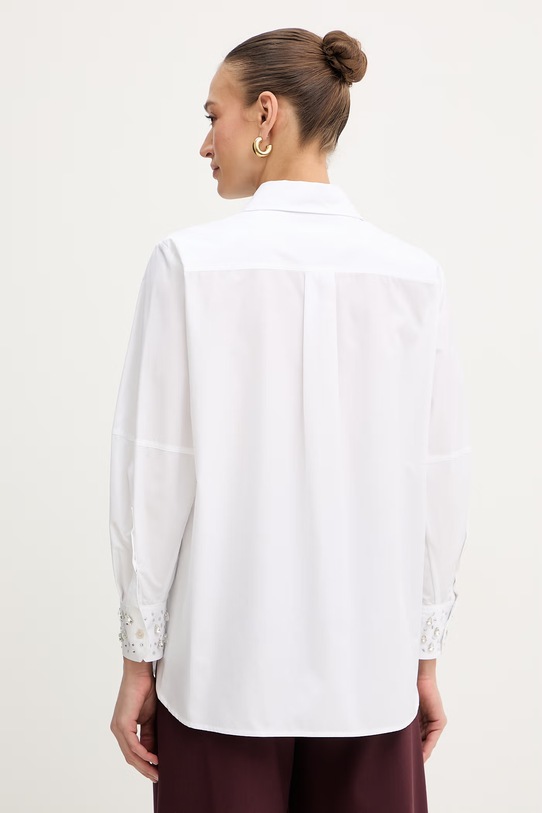 Odzież Marella koszula bawełniana TESO 2613111114200 biały