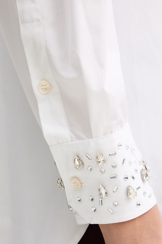 Marella koszula bawełniana TESO 2613111114200 biały