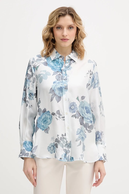 Marella koszula jedwabna SALVE casual niebieski 2613111141200