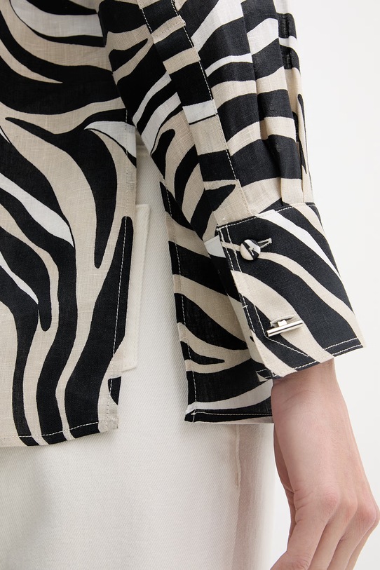 Marella рубашка сафари для женщин из льна PERGOLA 2613111154200 чёрный