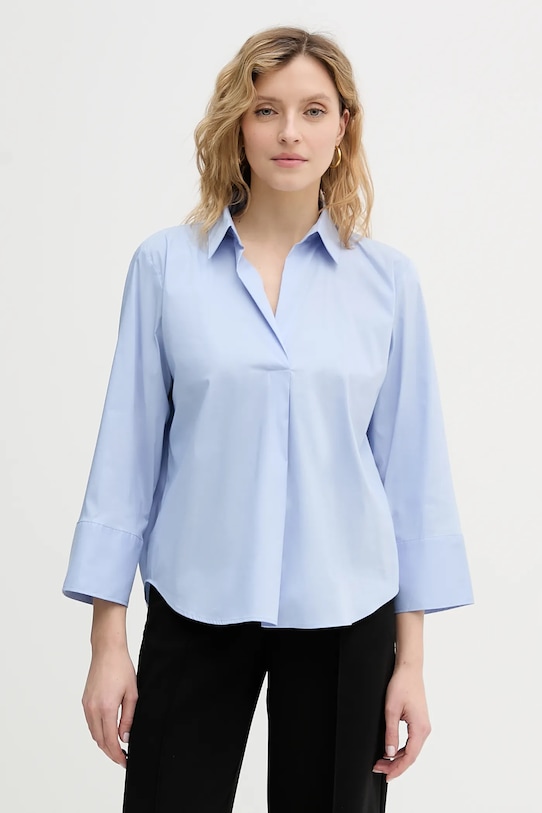 Marella bluzka Emme by Marella z elastanem niebieski 2615111091200