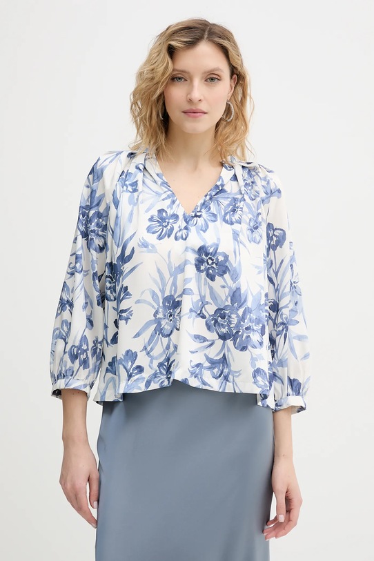 Marella bluzka Emme by Marella trzy czwarte niebieski 2615111171200