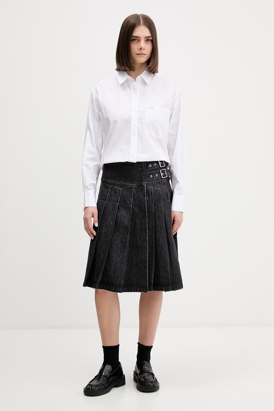 Guess Jeans koszula bawełniana W6RH64.WH7P1 biały SS26