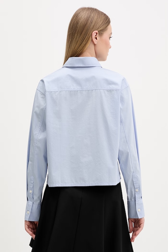 Îmbrăcăminte Guess Jeans cămașă din bumbac W6RH64.WH7P1 albastru