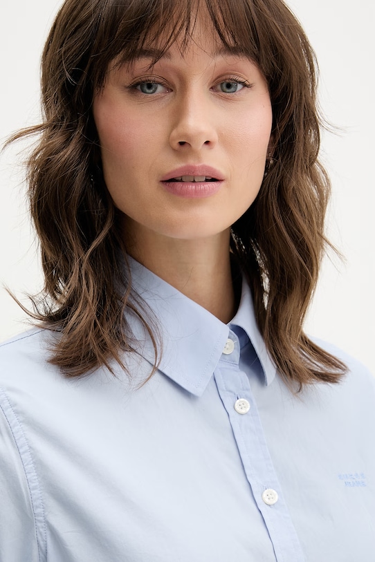 Guess Jeans camicia in cotone blu W6RH66.WH7P1