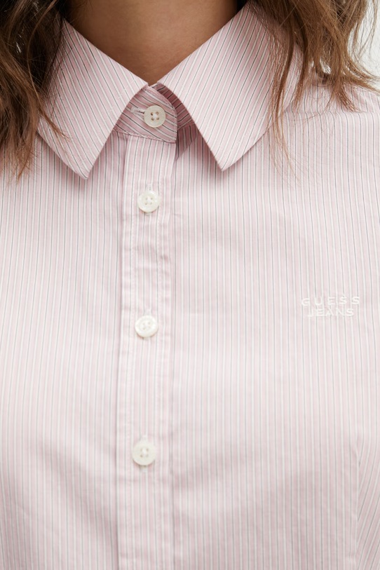 Guess Jeans camicia in cotone W6RH66.WH7Q1 rosa