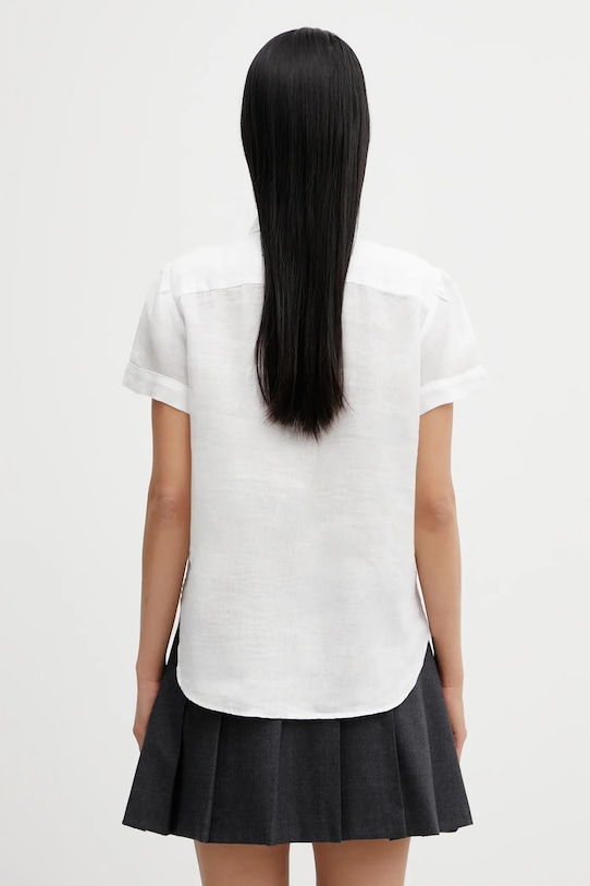 Odzież Polo Ralph Lauren koszula lniana 17/1 PD LINEN 211973366505 biały