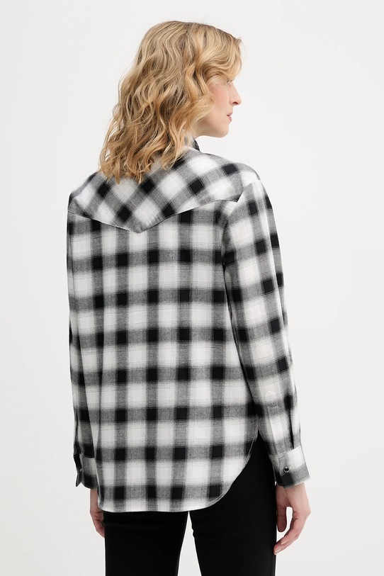 Odzież IBlues koszula bawełniana VELETTA 2617111031200 czarny