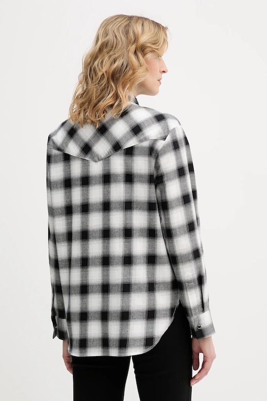 Odzież IBlues koszula bawełniana VELETTA 2617111031200 czarny