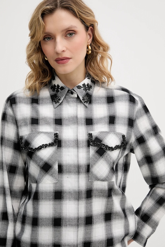 IBlues koszula bawełniana VELETTA czarny 2617111031200