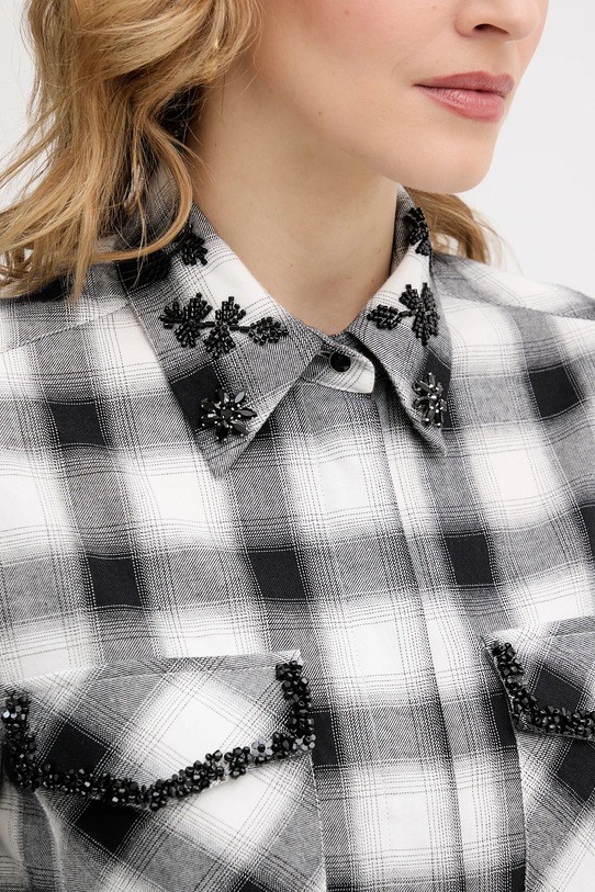 IBlues koszula bawełniana VELETTA 2617111031200 czarny