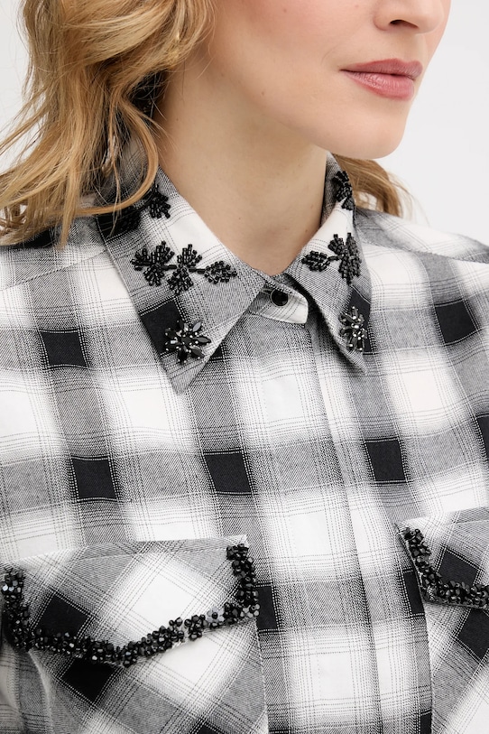 IBlues koszula bawełniana VELETTA 2617111031200 czarny