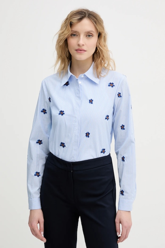 IBlues koszula bawełniana BRONCIO wzorzyste niebieski 2617111041200