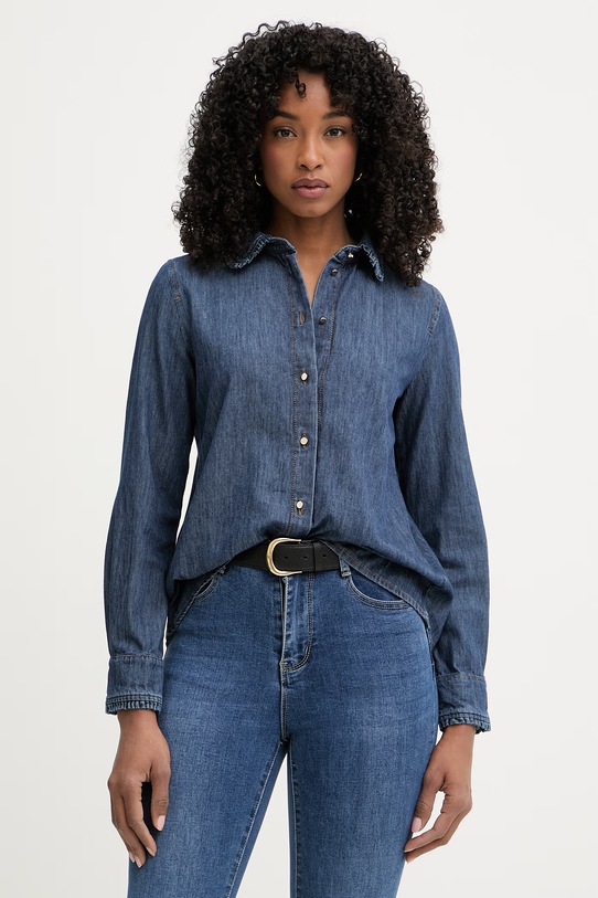 iBlues cămașă pentru femei, din denim BUSSOLA bleumarin 2617111201200