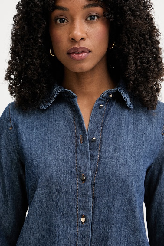 iBlues cămașă pentru femei, din denim BUSSOLA bleumarin 2617111201200