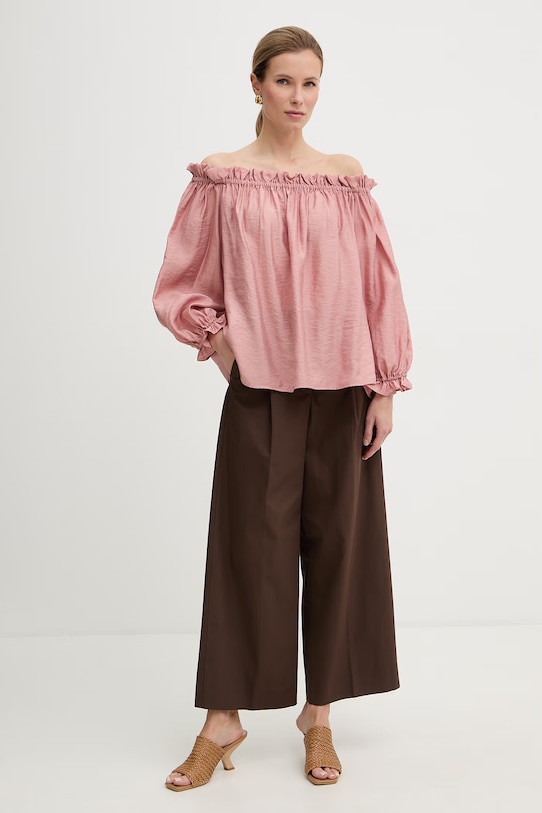 Marella camicetta alla spagnola da donna con modal MERINGA 2613111042200 rosa SS26