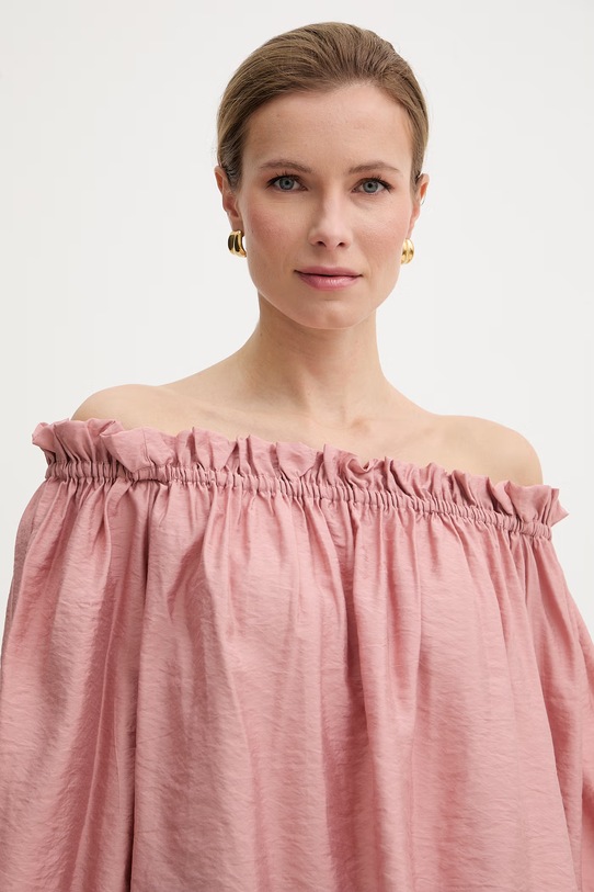 Marella camicetta alla spagnola da donna con modal MERINGA rosa 2613111042200