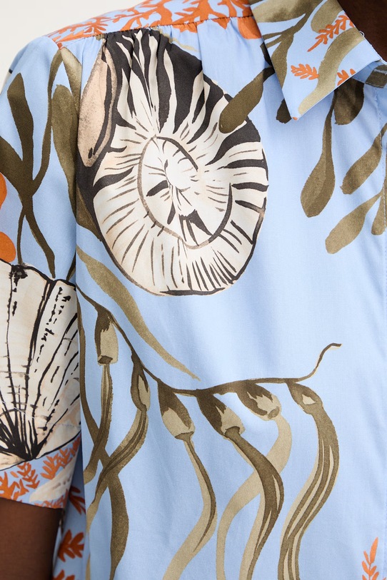 Marella koszula damska bawełniana z elastanem FORMOSA 2613111082200 niebieski